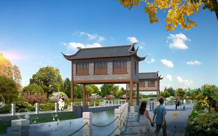 資陽(yáng)區(qū)長(zhǎng)春垸河湖連通生態(tài)水利工程效果圖3.jpg